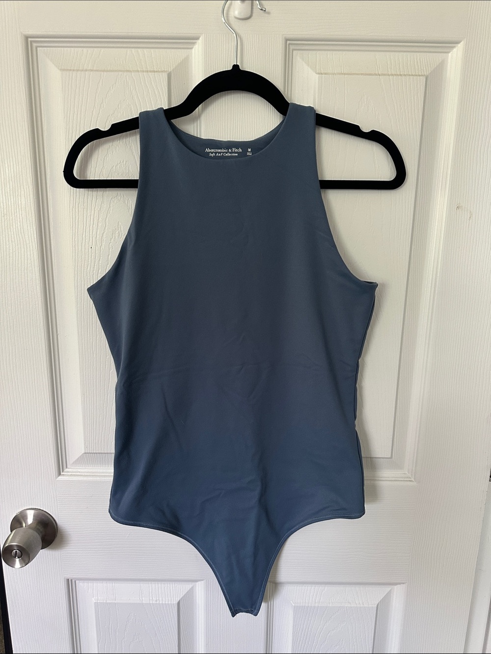 Abercrombie & Fitch Slate Blue High-Neck Bodysuit